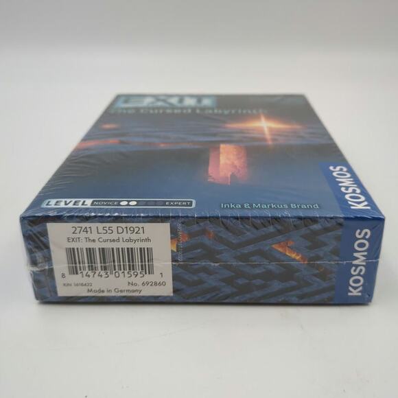 EXIT The Cursed Labyrinth Family-Friendly, Card-Based at-Home Escape Room Game - Picture 4 of 4